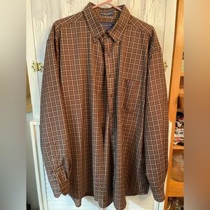 Sir Pendleton plaid 100% wool long sleeve shirt. Wool work shirt. plaid XL TALL
